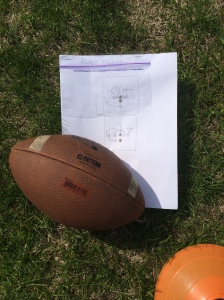 Football and playbook for the Mustang Bowl - Football Sport Education Unit